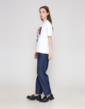 ZES Woman 2 Print Kaos Oversize Wanita CRLVT049