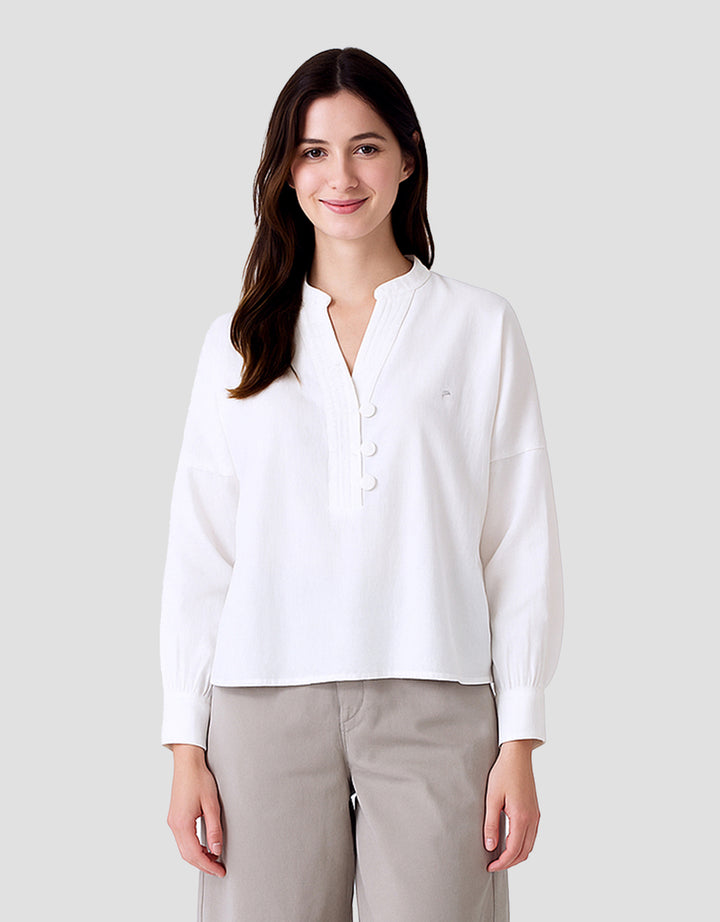 Triset Ladies LR305130003 With Collar Blouse Wanita