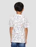 Little M Print Dino Angry Kaos Anak Laki-laki
