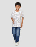 Little M Print Dino Angry Kaos Anak Laki-laki