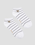 Nevada Ankle Bear Stripe Kaos Kaki Wanita
