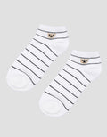 Nevada Ankle Bear Stripe Kaos Kaki Wanita