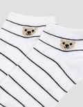 Nevada Ankle Bear Stripe Kaos Kaki Wanita
