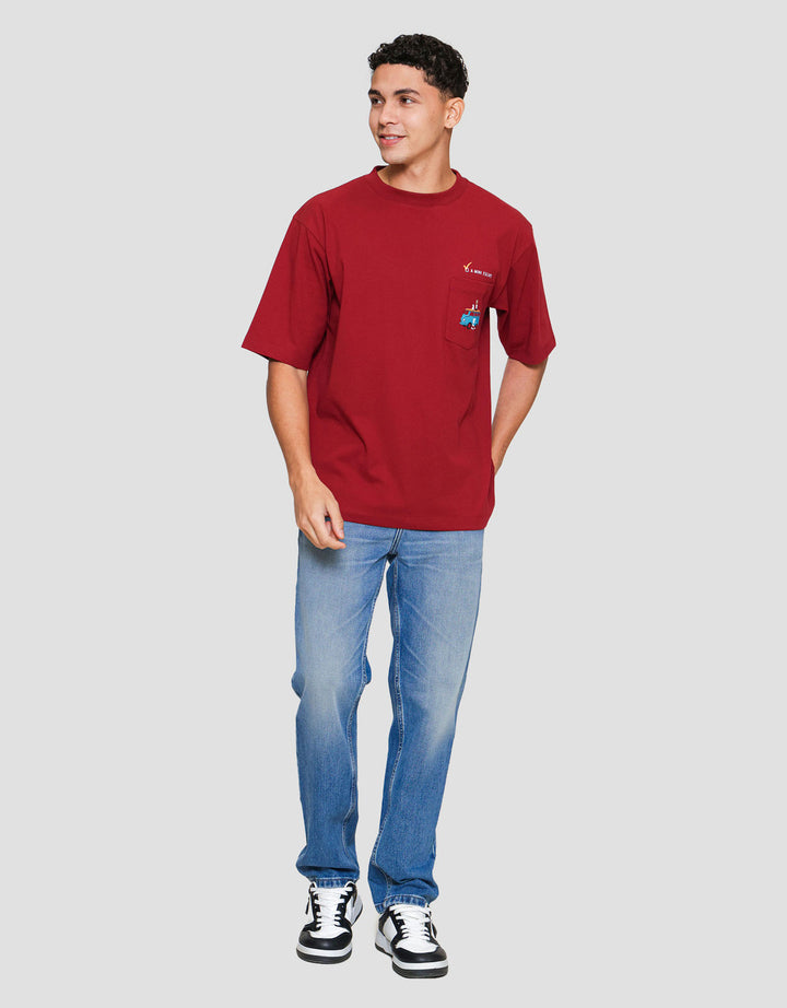 Suko Pocket Mini Escape Kaos Oversize Pria