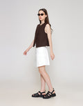 ZES Crop Sleeveless Tank Vest Wanita TSBWT017