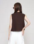 ZES Crop Sleeveless Tank Vest Wanita TSBWT017