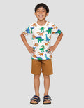 Little M Fullprint Dino Pakaian Setelan Anak Laki-laki