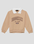 Nevada Kerah Bordir Dada Sweater Anak Perempuan