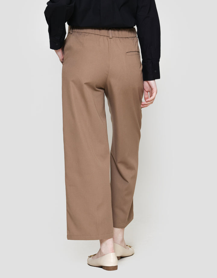 St. Yves Twill Sueding Wideleg Celana Panjang Wanita