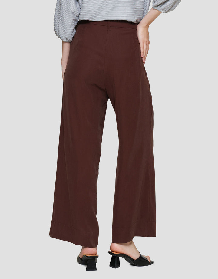 St. Yves Flowy Wide Cropped Waistless Celana Panjang Wanita