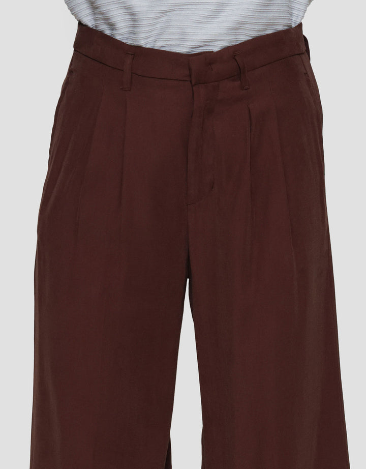 St. Yves Flowy Wide Cropped Waistless Celana Panjang Wanita