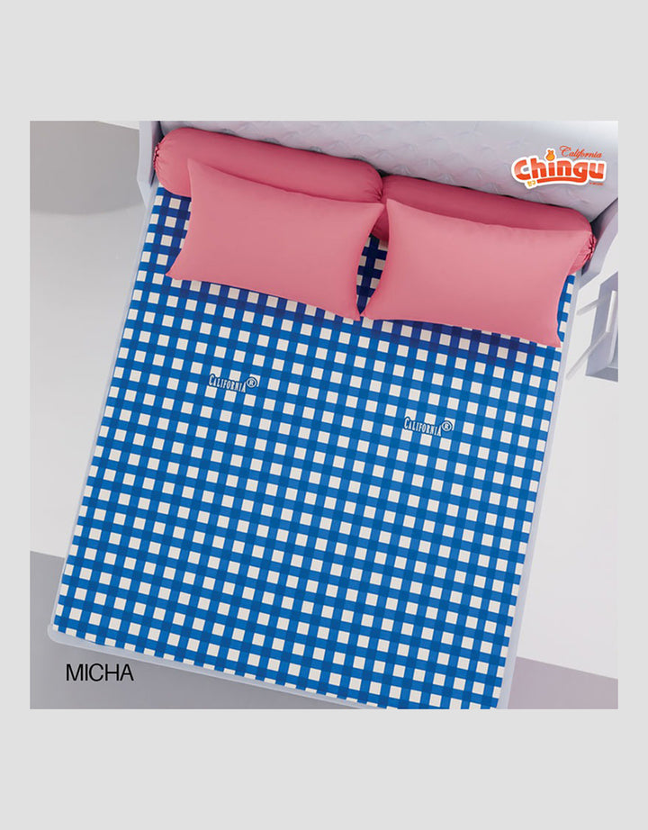 Mxm Chingu Fitted Sheet Sprei Queen California Polyester