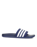 Adidas Adilette Three Stripes Comfort Blue Sandal Slider Pria