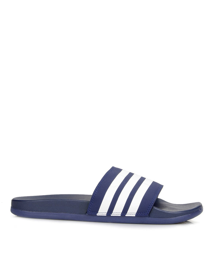 Adidas Adilette Three Stripes Comfort Blue Men's Slider Sandals