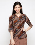 Adikusuma Batik Blouse Kawung Slope 182348128