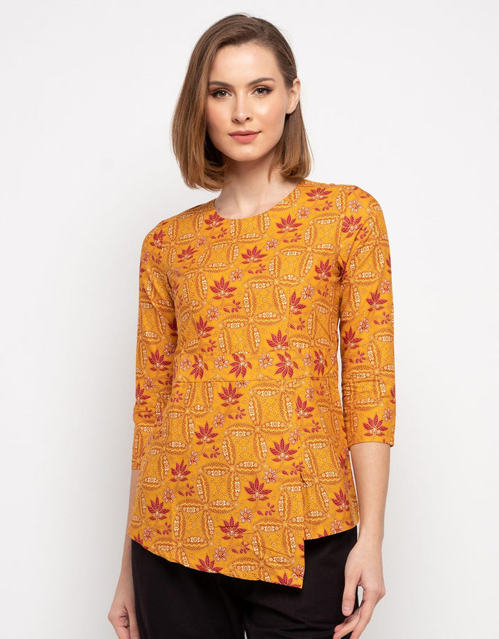 Adikusuma Kawung Slope Batik Blouse