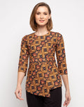 Adikusuma Kawung Slope Batik Blouse