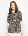 Adikusuma Blouse Batik Pisan Bali Cemeng