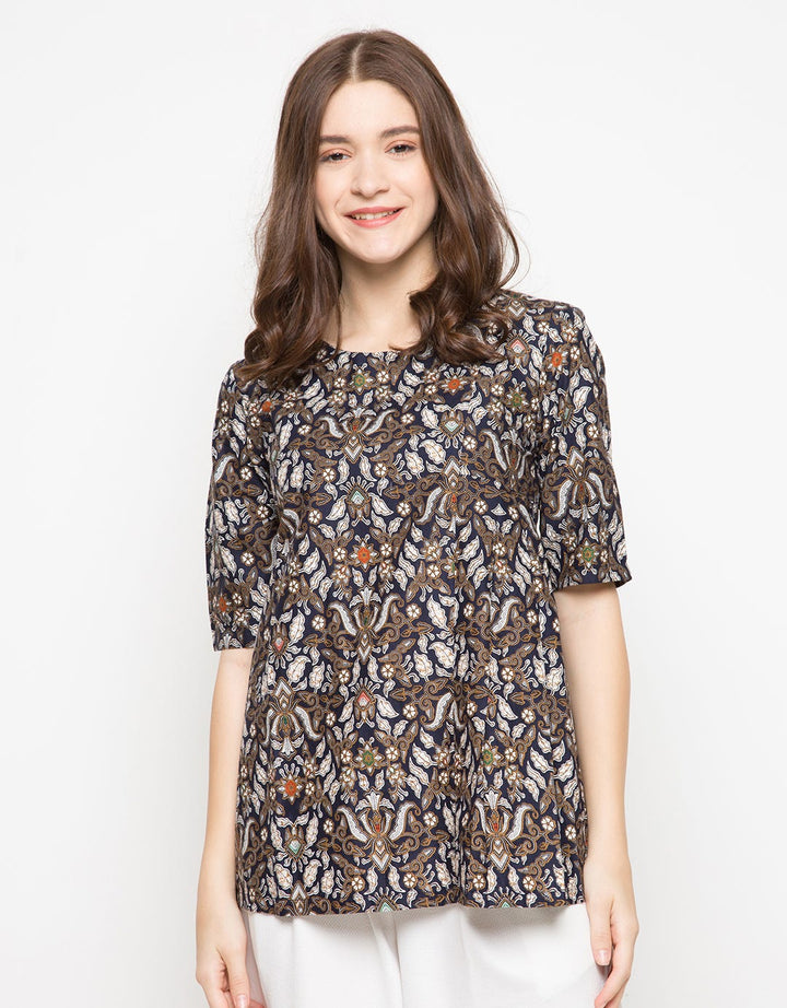 Adikusuma Blouse Batik Pisan Bali Cemeng
