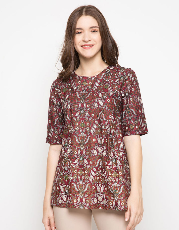 Adikusuma Blouse Batik Pisan Bali Cemeng