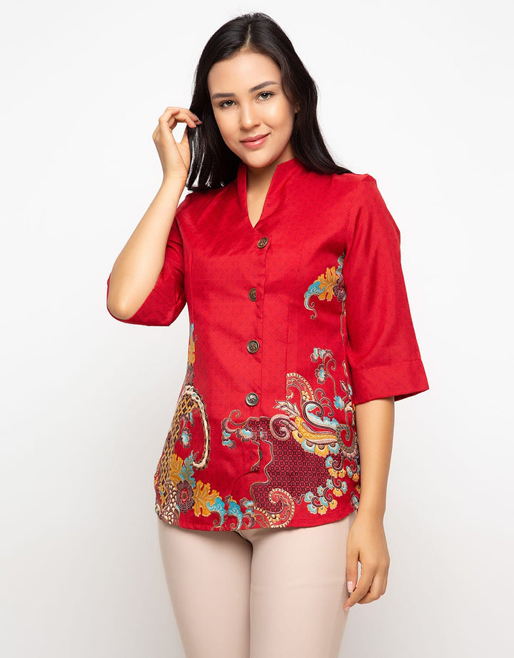 Adikusuma Blouse Kite Flower