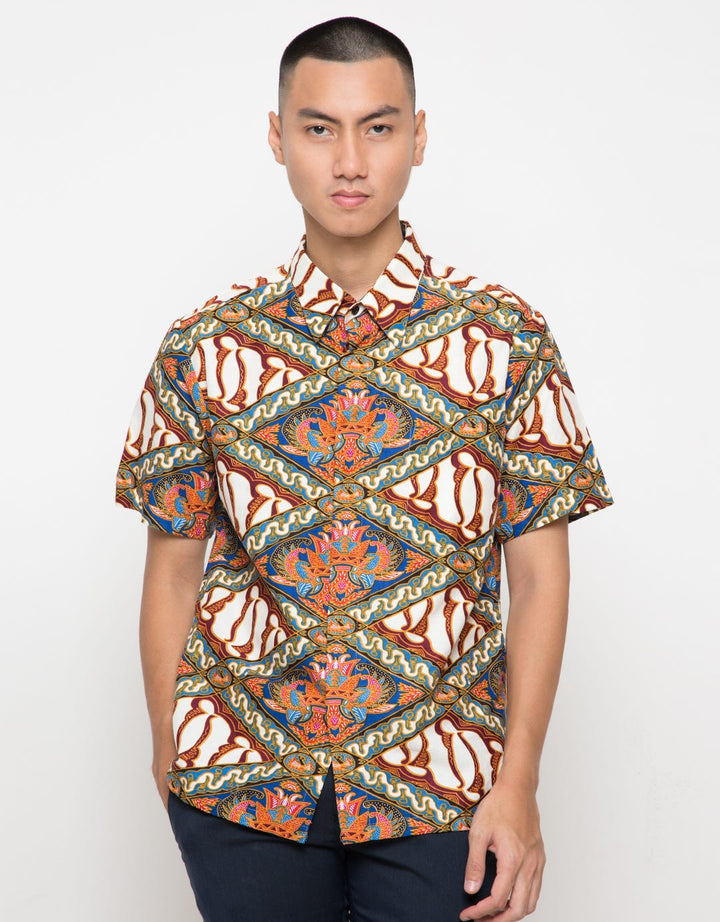 Adikusuma Hem Batik Ceplok Parang