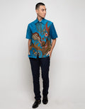 Adikusuma Cotton Batik Shirt with Floral Print 462424095 -