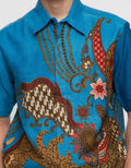 Adikusuma Cotton Batik Shirt with Floral Print 462424095 -