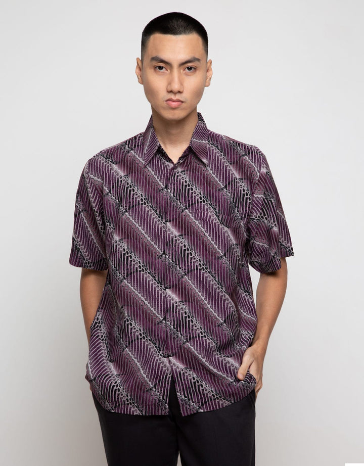 Adikusuma Green Leaf Cotton Batik Shirt 732016016