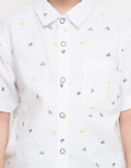 Aero Short Sleeve Shirt Fullprint Regu Oxford Print Flazz