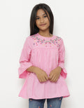 Aero Short Sleeve Shirt 3/4 Bunga Susun