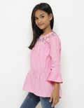 Aero Short Sleeve Shirt 3/4 Bunga Susun