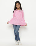 Aero Short Sleeve Shirt 3/4 Bunga Susun