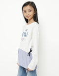 SWEATSHIRT COMBI WOV