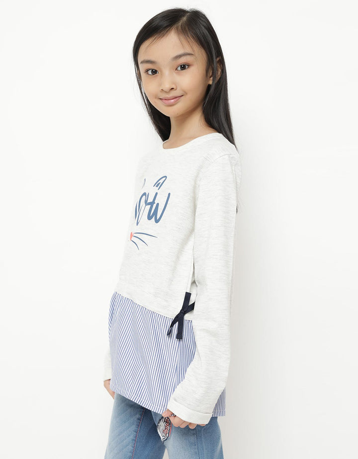 SWEATSHIRT COMBI WOV