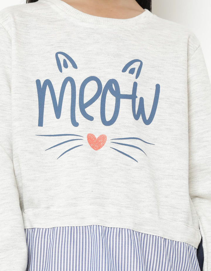 SWEATSHIRT COMBI WOV