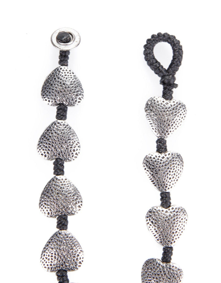 Princess Club Silver Heart Ethnic Bracelet