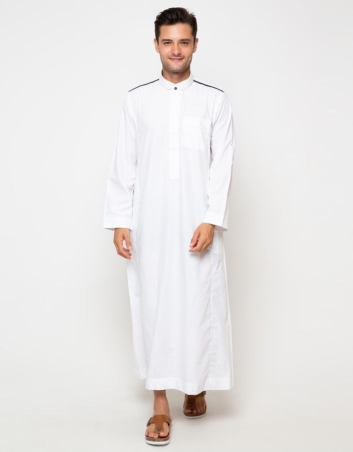 Al Luthfi Baju Gamis Premium Detail Strip Bahu