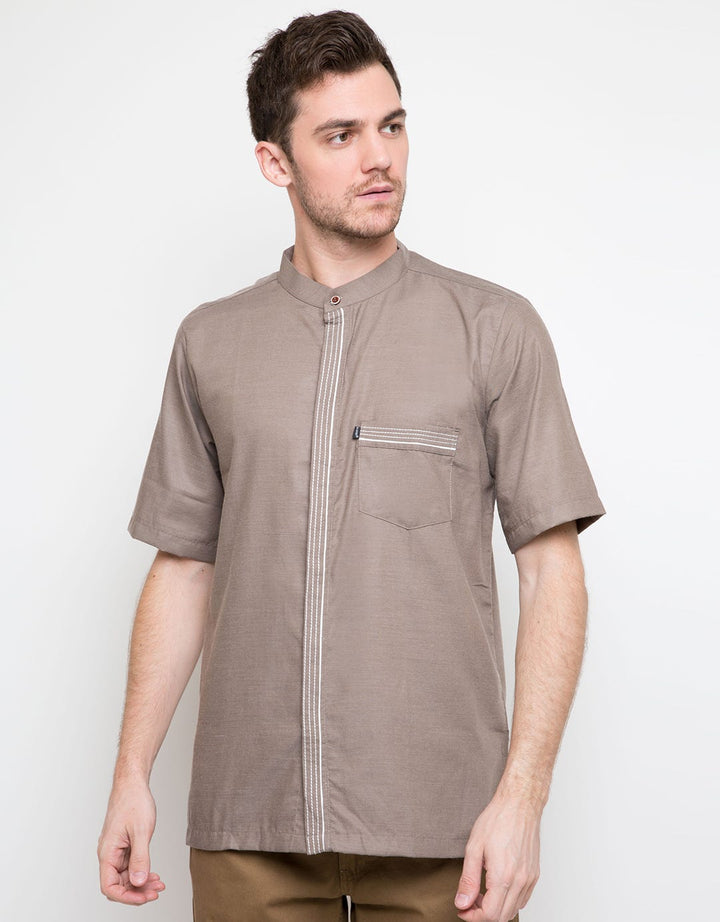 Al Luthfi Kemeja Koko Pendek Stripes