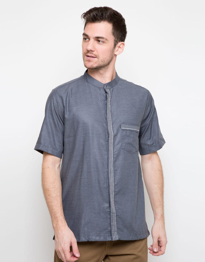 Al Luthfi Kemeja Koko Pendek Stripes