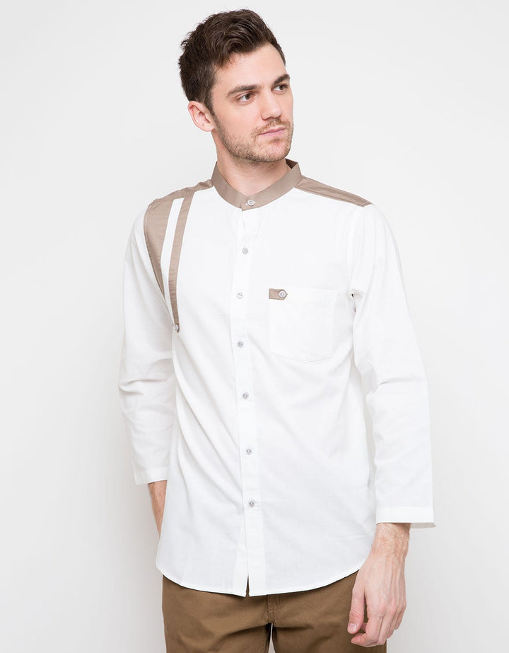 Al Luthfi Kemeja Koko Aksen Cut & Sewn