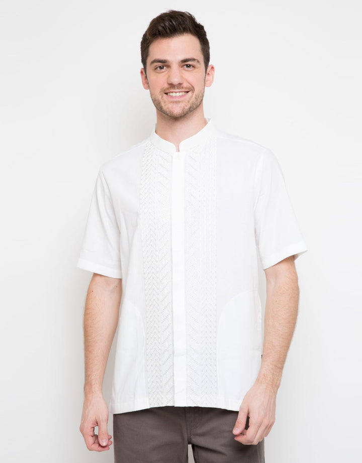 Al Luthfi Kemeja Koko Detail Bordir Etnik