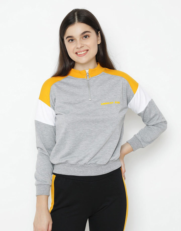 SWEATER ZIP CUT AND