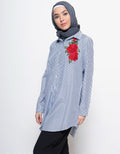 Annisa Blouse Wanita Big Rose Embro