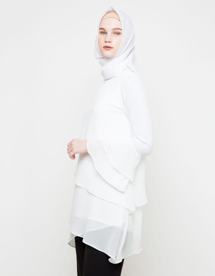 M LS BLOUSE WITH PEA