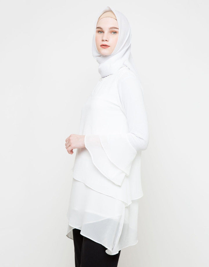 M LS BLOUSE WITH PEA