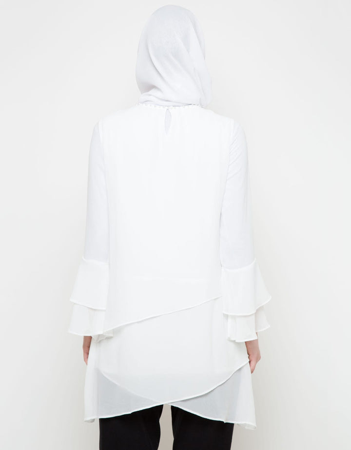 M LS BLOUSE WITH PEA