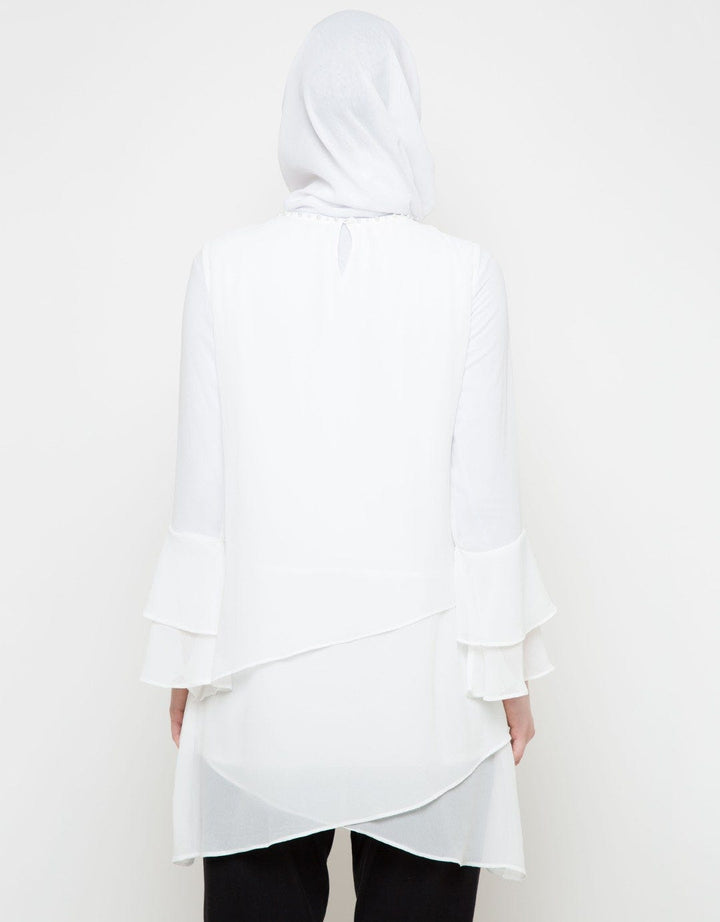 M LS BLOUSE WITH PEA