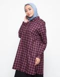 Annisa Blus Wanita Print Checkers