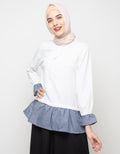 CHECKED BLOUSE COMBI
